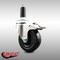 Service Caster 4 Inch 316SS Soft Rubber Swivel 1 Inch Expanding Stem Caster Lock Brake SCC SCC-SS316TTLEX20S414-SRS-1 - alternate 3